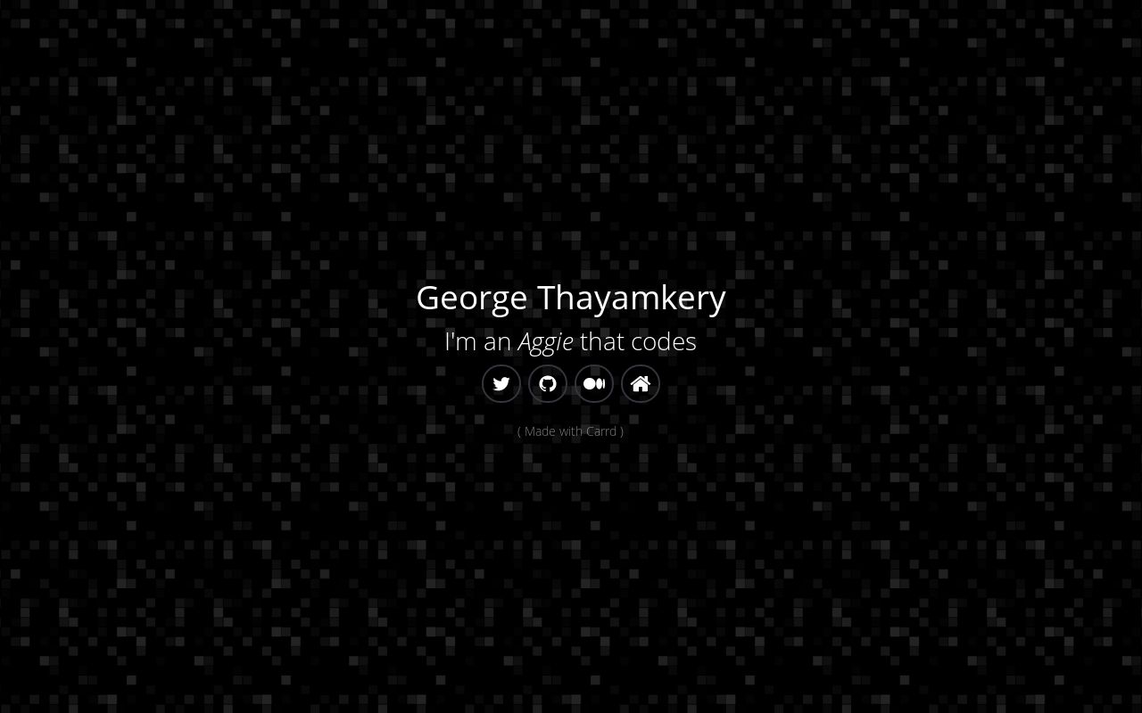 Carrd profile picture for @george